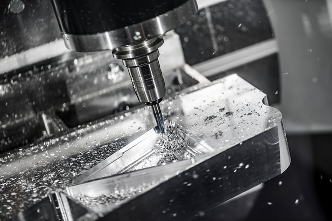 CNC Lathe at work